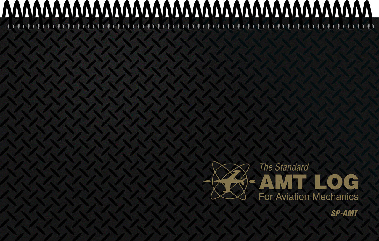 Aviation Maintenance Technicians Log SP-AMT Close up of Front Cover