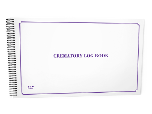 Crematory Log Book #527 Front Cover