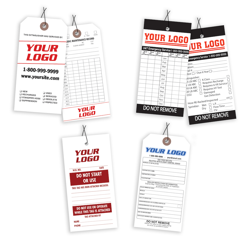 A collection of customizable tags featuring various designs and labels.
