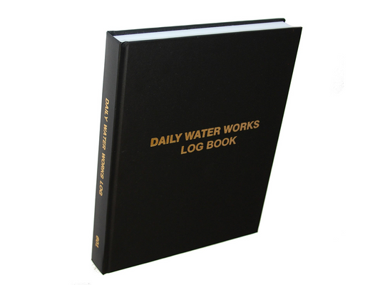Daily Waterworks / Water Treatment Log Book #601 Front Cover
