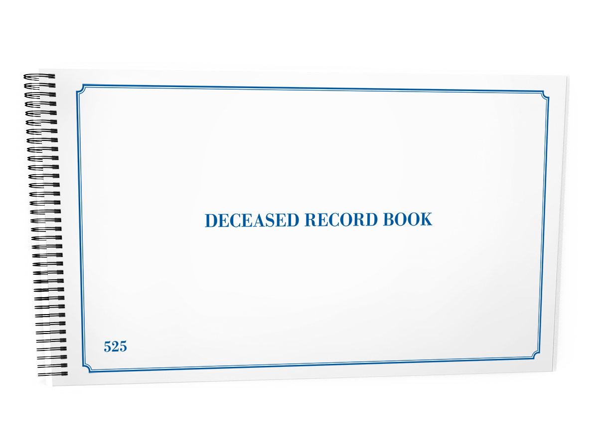 Deceased Record Book #525 Front Cover