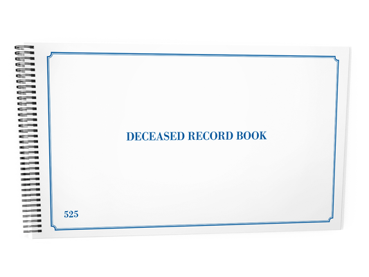 Deceased Record Book #525 Front Cover