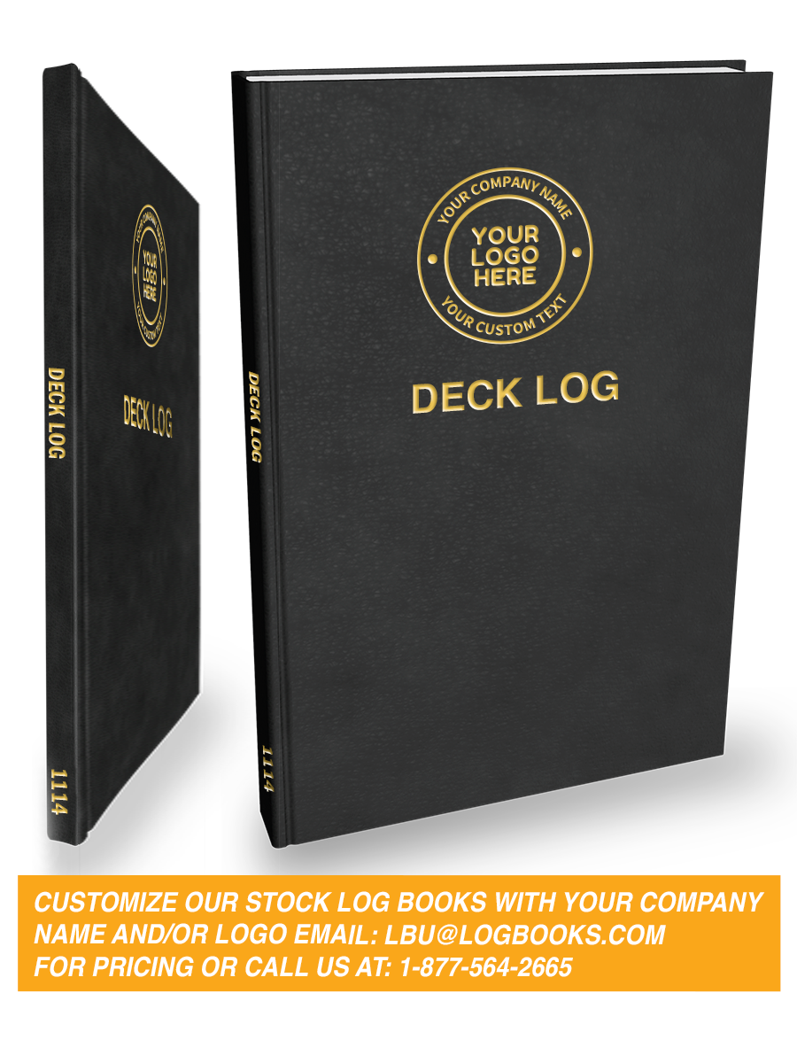 Deck Log Book #1114 Custom Cover