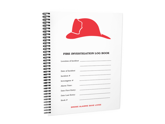 Fire Investigation Log Book #F108 Front Cover