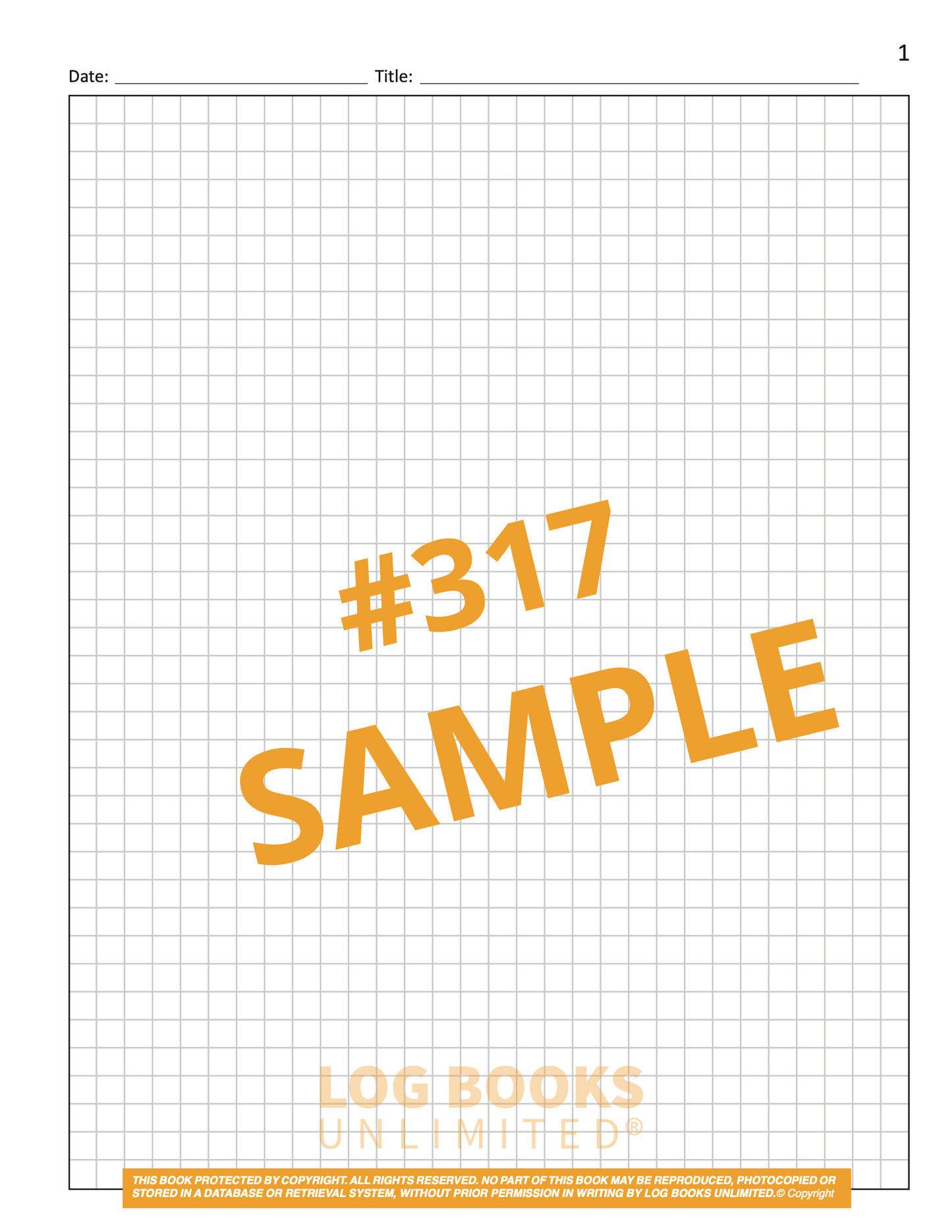 Grid Notebook #317 Sample Page