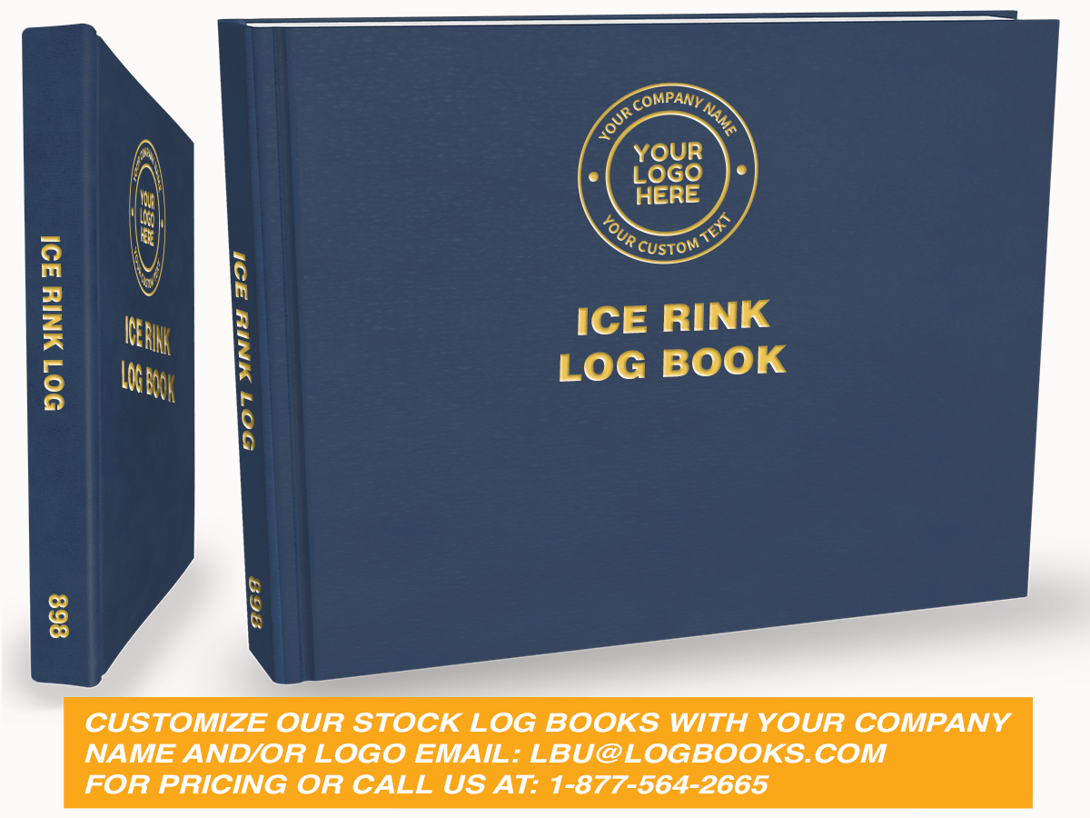Ice Rink / Refrigeration (4 Compressors - Freon) Log Book #898 Custom Cover
