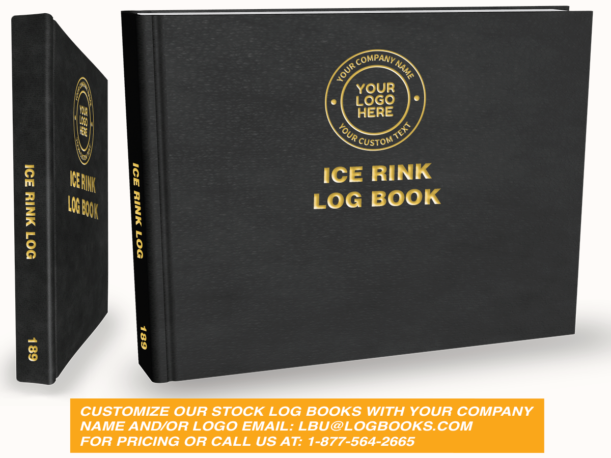 Ice Rink / Refrigeration Log Book (5 Compressors) - Brine / Glycol / Ammonia # 189 Custom Cover