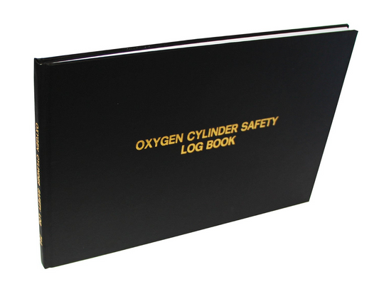 Oxygen Cylinder Safety Log Book #714 Front Cover