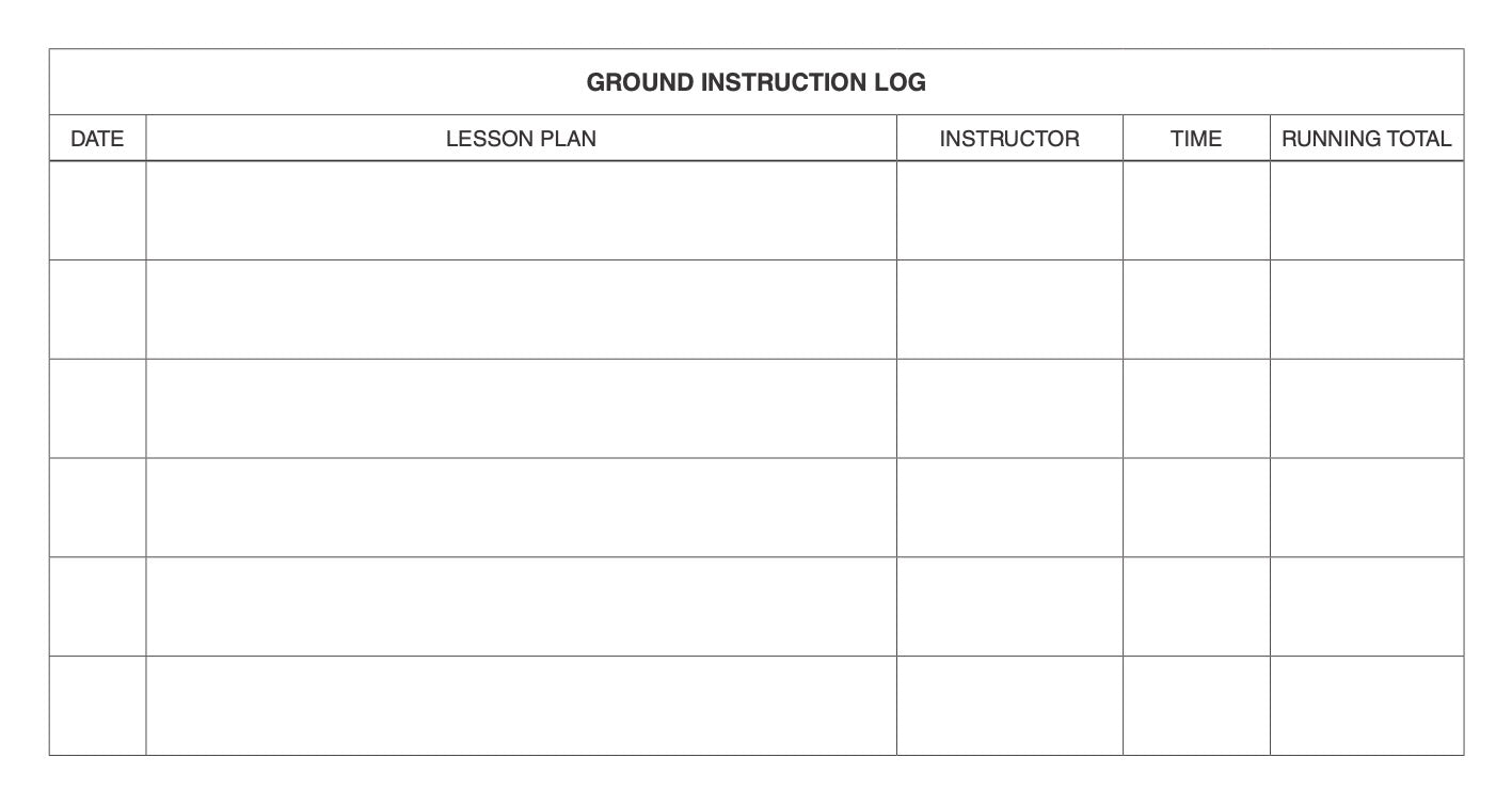 Pilot’s First Logbook SP-10