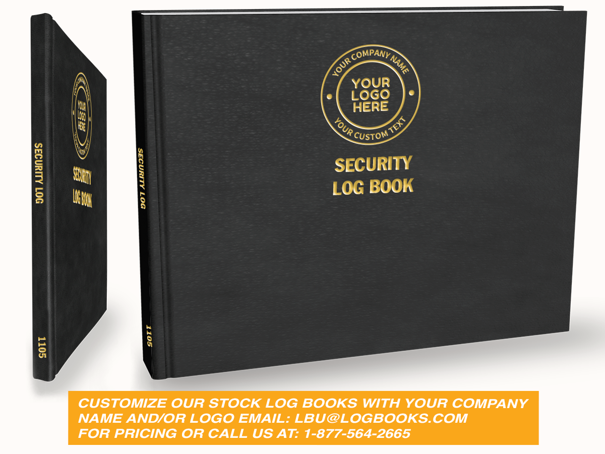 Security Log Book #1105 Custom Cover
