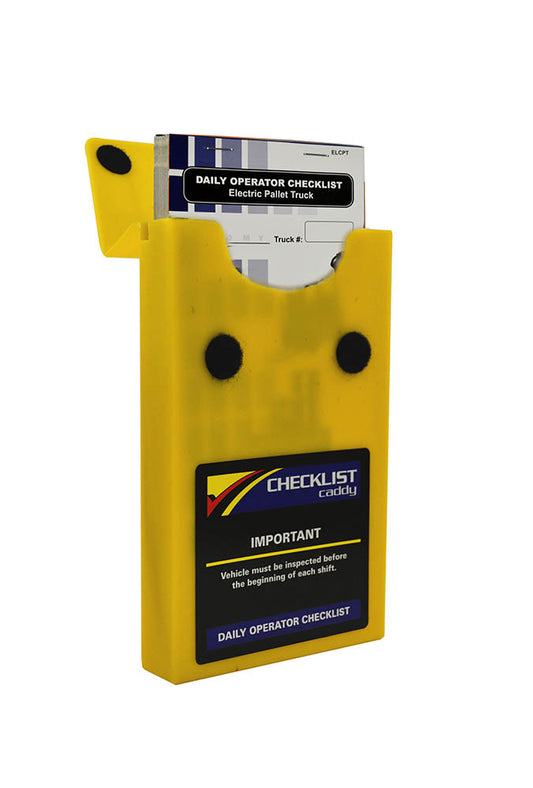 Electric Pallet Truck Checklist + Plastic Caddy # SCADD(P)