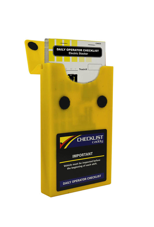 Electric Stacker Checklist + Plastic Caddy # SCADD(ES)