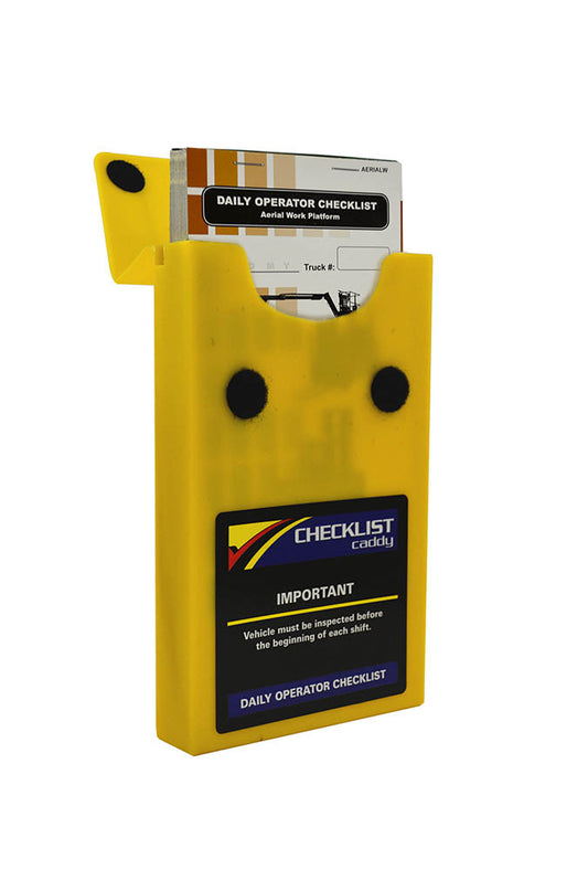 Mobile Elevated Work Platform (Man Lift/ Scissor Lift / Aerial Work Platform Lift) Checklist + Plastic Caddy # SCADD(A)