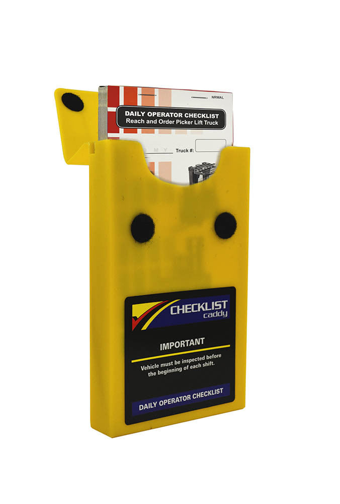 Reach and Order Picker (Narrow Aisle) Lift Truck Checklist + Plastic Caddy # SCADD(N)