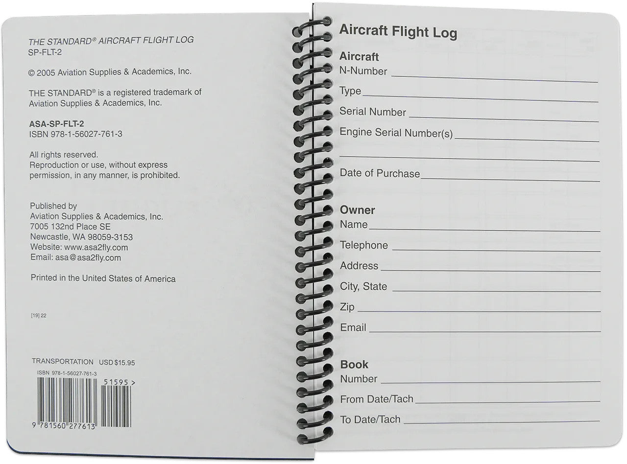 Aircraft Flight Log SP-FLT-2 Inside Aircraft Flight Log