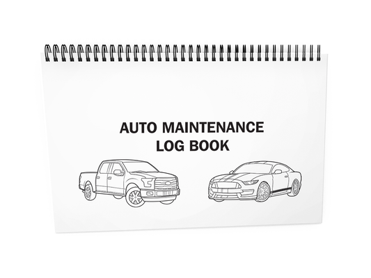 Auto Maintenance Log Book #715 Front Cover