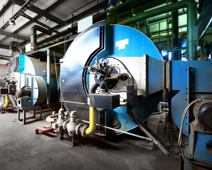 a large industrial boiler