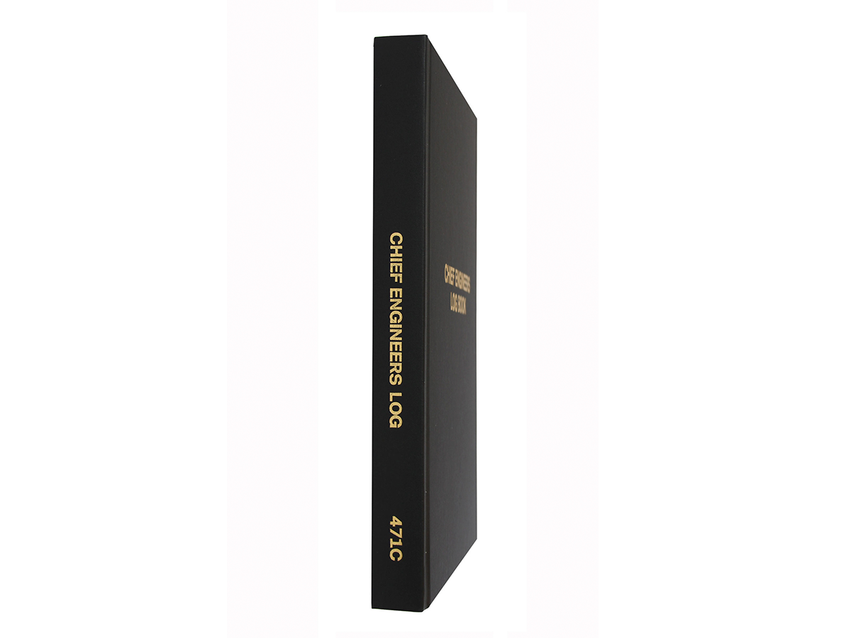 Chief Engineers (1 Shift per page) Log Book #471C Spine