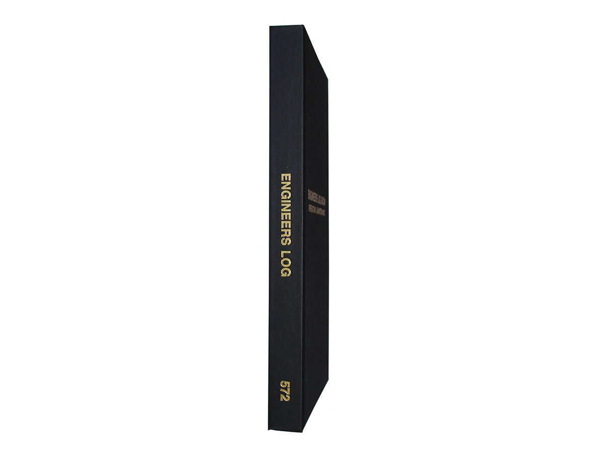 Engineers (2 Shifts per page) Log Book #572 Spine
