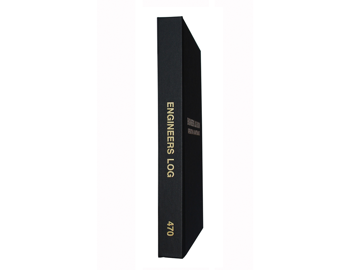 Engineers (3 Shifts per page) Log Book #470 Spine