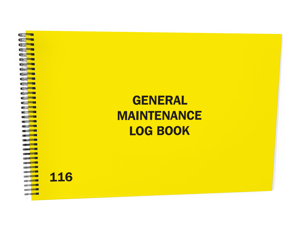 Equipment Maintenance Log Book #116 Front Cover