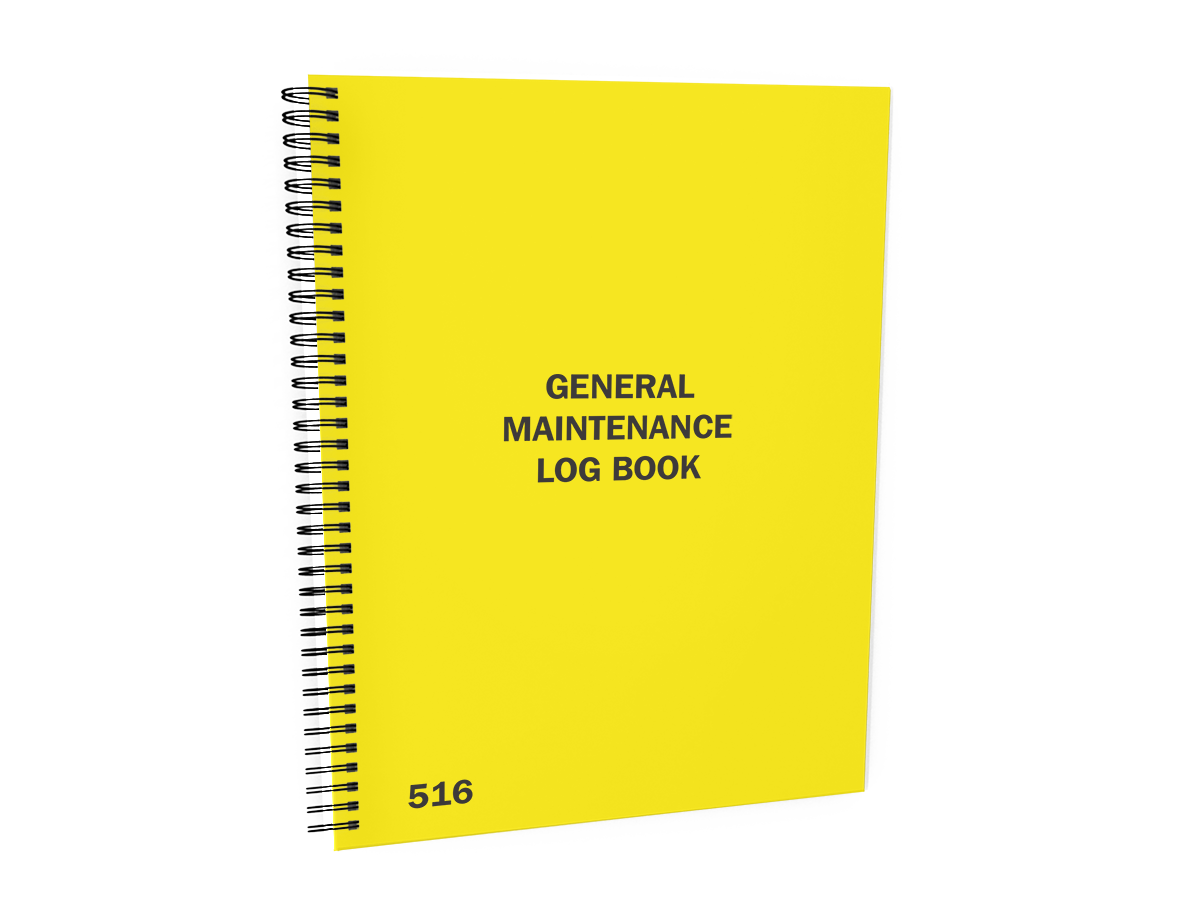 Equipment Maintenance Log Book #516 Front Cover