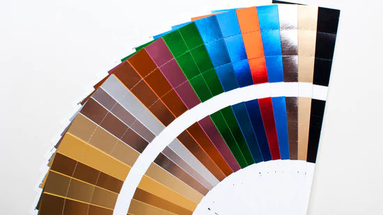 multi-colored foils