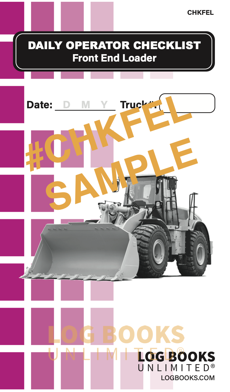 Front Load Logs Front End Loader - Replacement Log #CHKFEL – Log Books Unlimited