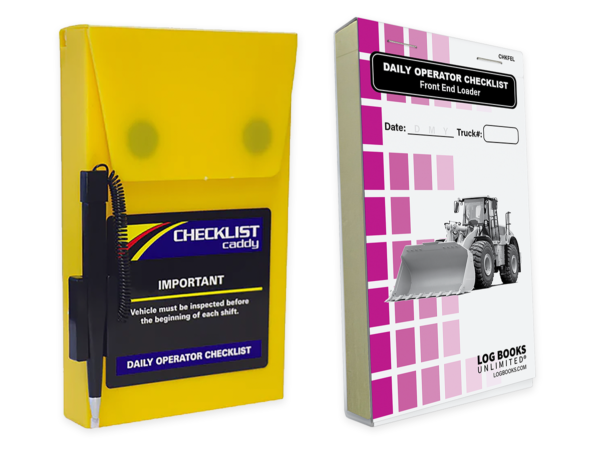 Front End Loader Checklist + Plastic Caddy # SCADD(FEL)