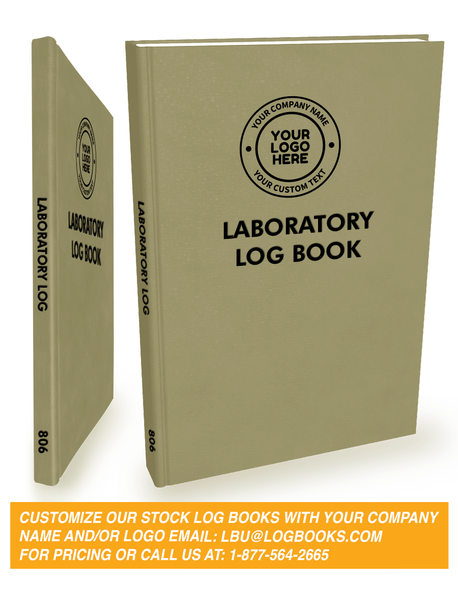 Laboratory Log Book #806 Custom Cover