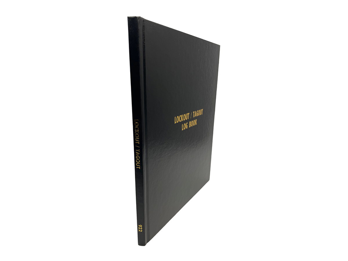 Lockout / Tagout Log Book #922 Spine