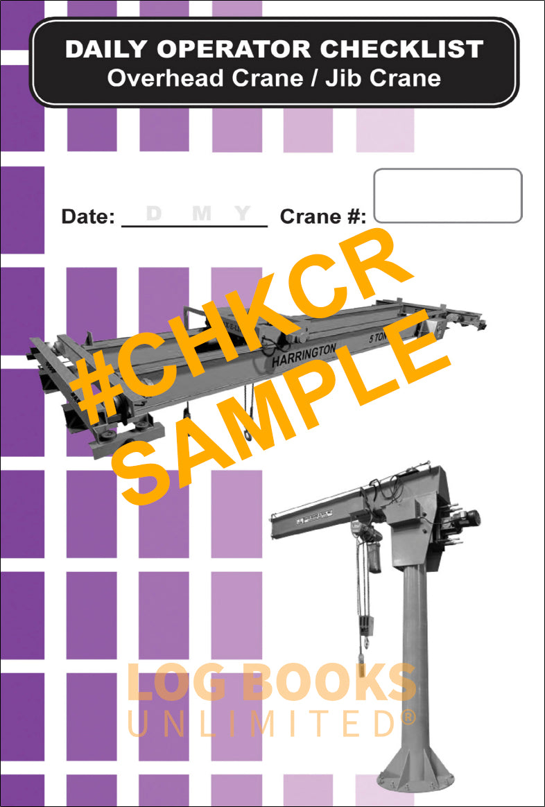 Overhead Crane / Jib Crane - Replacement Log # CHKCR
