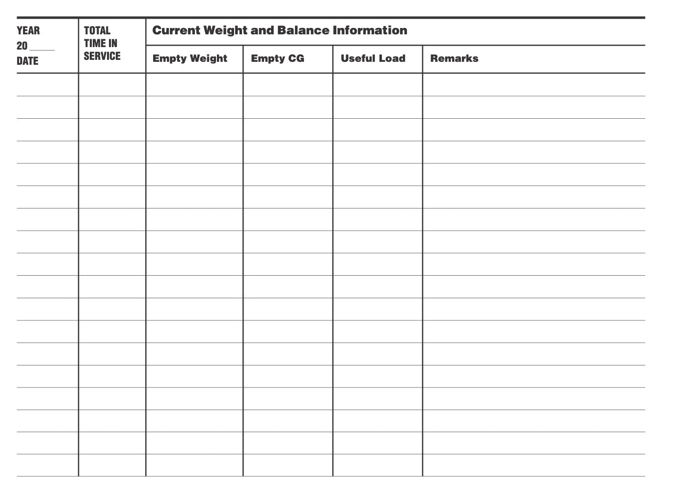 Aircraft Log Book #SA-2
