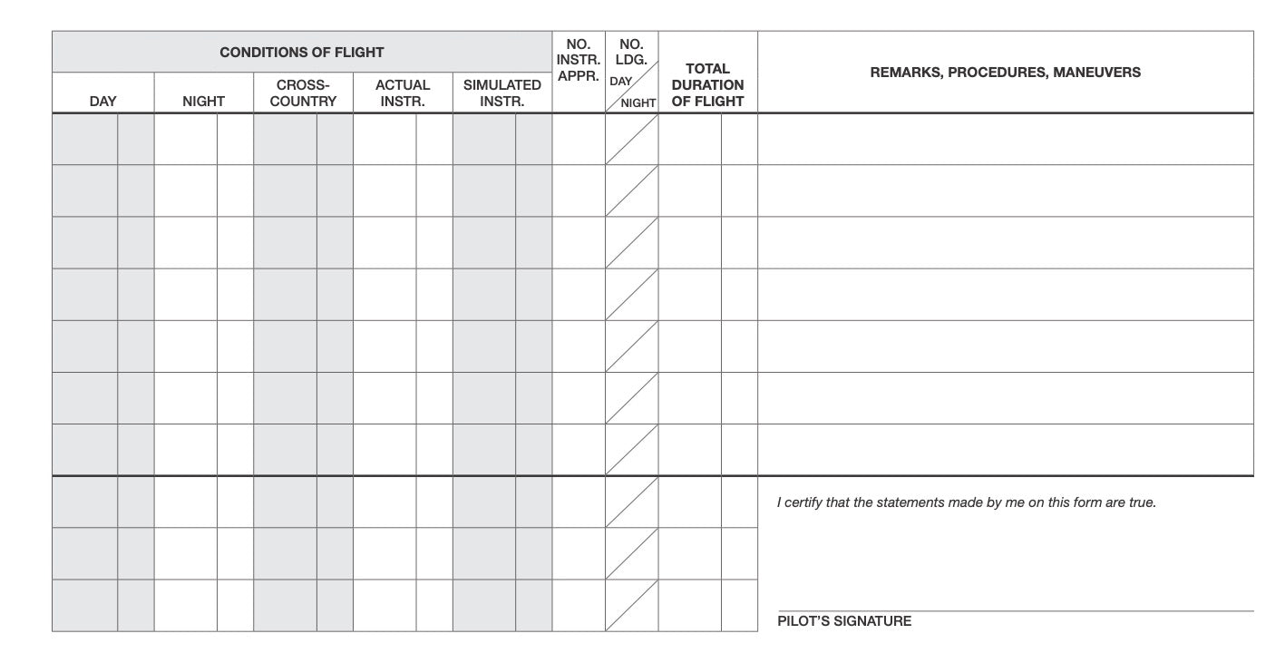 Pilot Log Book #SP-30 (Black)