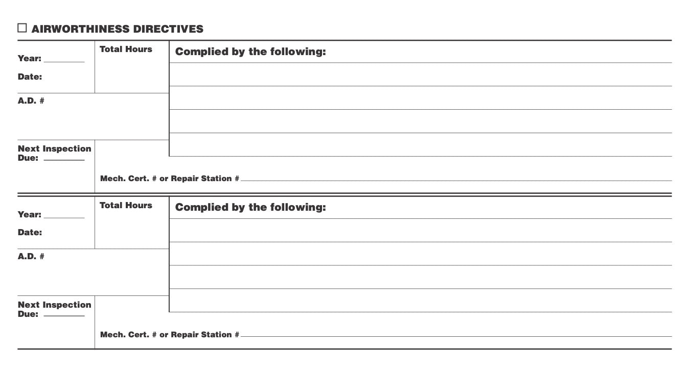 Propeller Log Book #SP-L