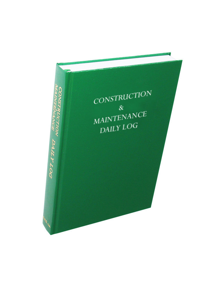Construction & Maintenance Daily Log Book #505