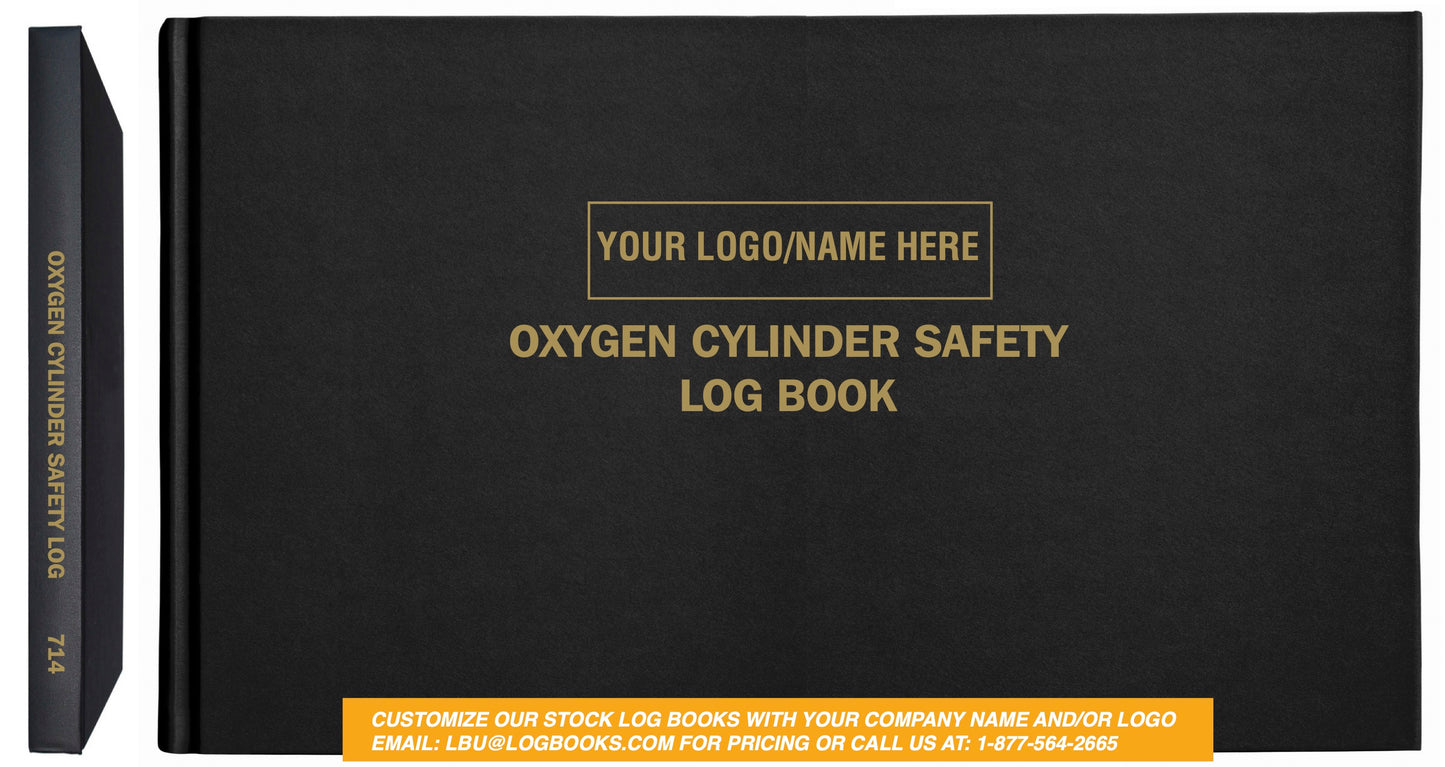 Oxygen Cylinder Safety Log Book #714