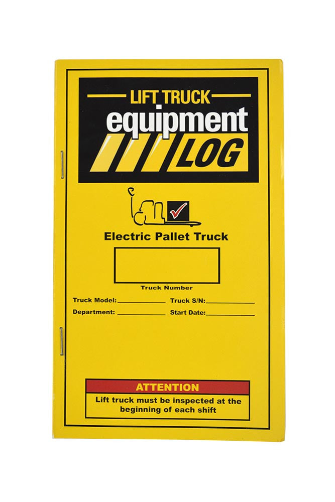 Electric Pallet Truck Checklist + Plastic Caddy + Lock-Out Tags # LOG(P) Cover