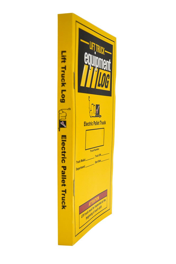 Electric Pallet Truck Checklist + Plastic Caddy + Lock-Out Tags # LOG(P) Spine