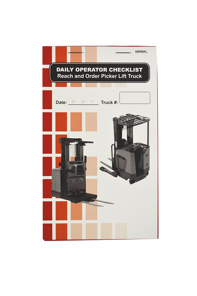 Aisle Inspection Checklist Examples Reach and Order Picker (Narrow Aisle) Lift Truck + Checklist Caddy # S ...