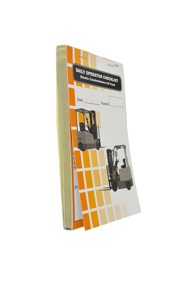 Electric Counterbalance Lift Truck + Checklist Caddy # SCADD(E)