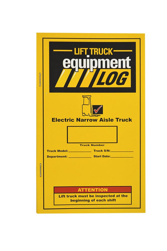 Electric Narrow Aisle (Reach & Order Picker) Truck Log + Checklist # LOG(N)